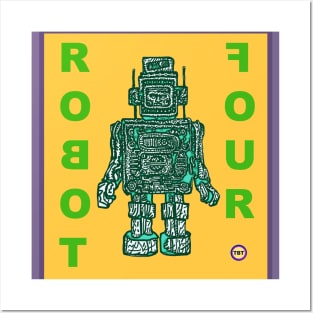 Robot 4 Posters and Art